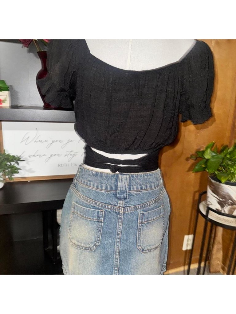 Denim Utility Cargo Mini Skirt — image 7 of 7